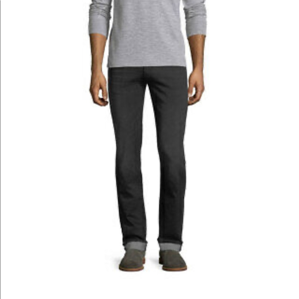J Brand Tyler Slim French Terry "Extra Galaxtic" Black Knit Jeans